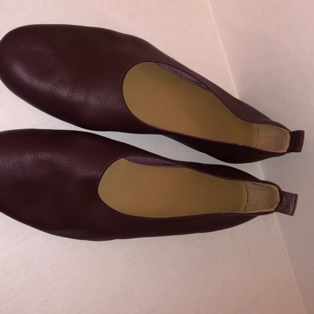 Everlane burgundy ballet  flats excellent condition like new